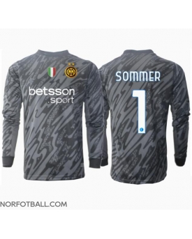 Billige Fotballdrakt Inter Milan Yann Sommer #1 Keeper Replika Tredjedrakt 2024-25 Langermet